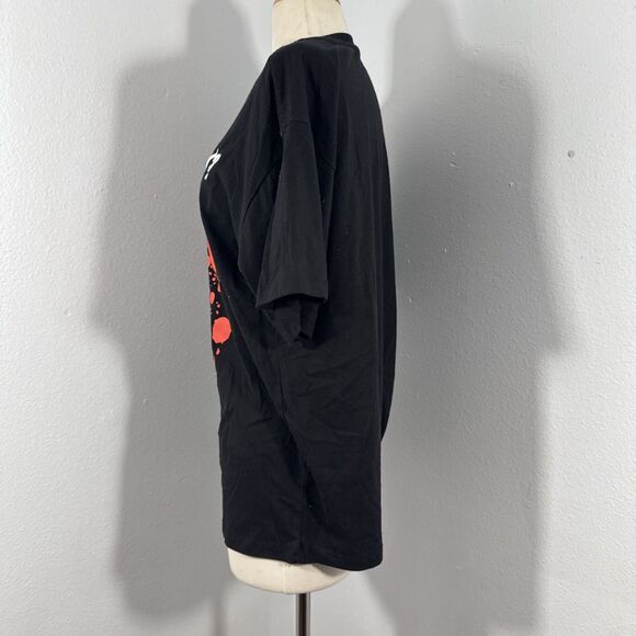 Chucky T Shirt Mens L Blac Wanna Play Graphic Grunge Y2K 90s - Picture 2 of 7